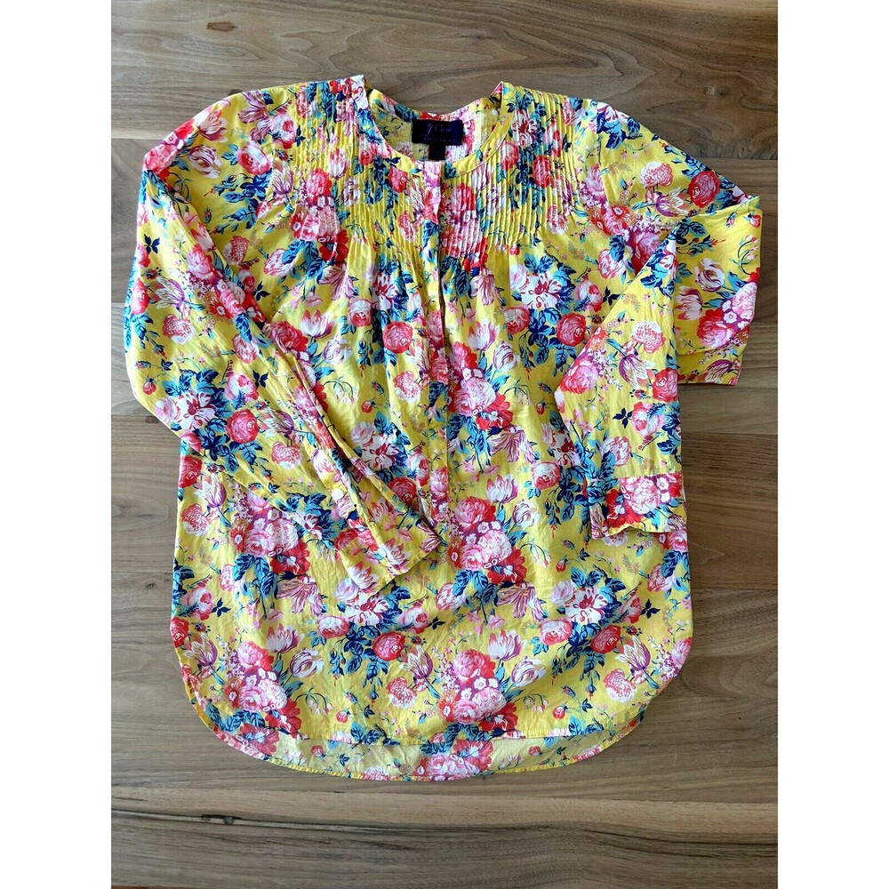 J. Crew Classic Popover Shirt Liberty Magical Bouquet Womens 4 Floral PERFECT